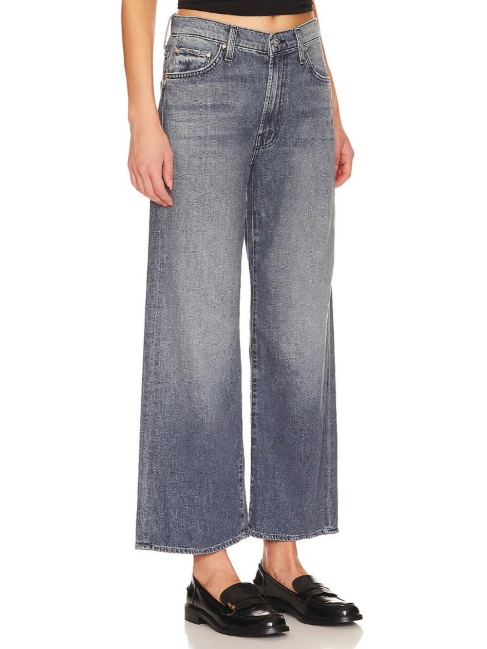 NWT Mother The Dodger Ankle in Off The Beaten Path Wide Leg Rigid Jeans 30 - Picture 2 of 14